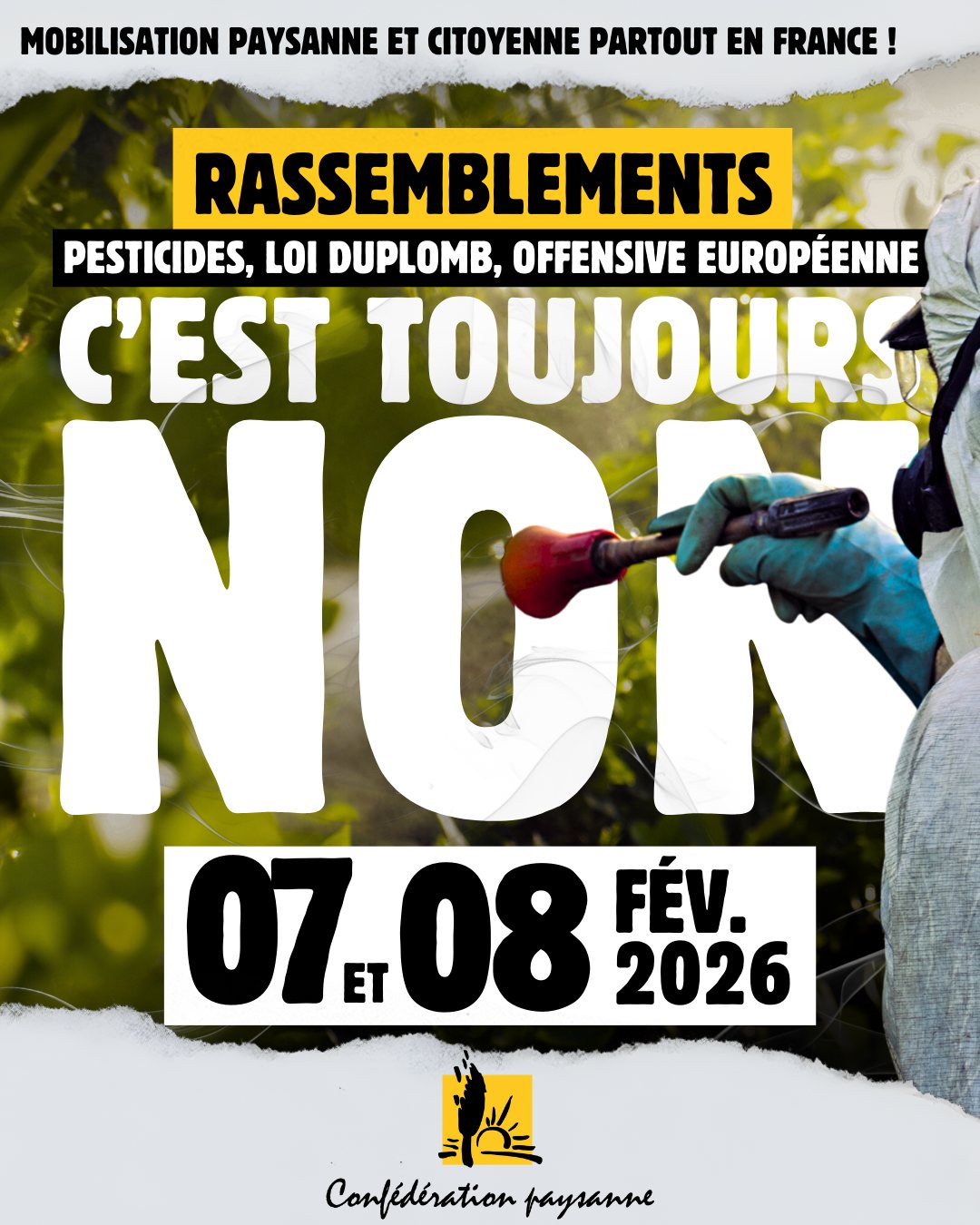 Loi Duplomb, c’est toujours non !